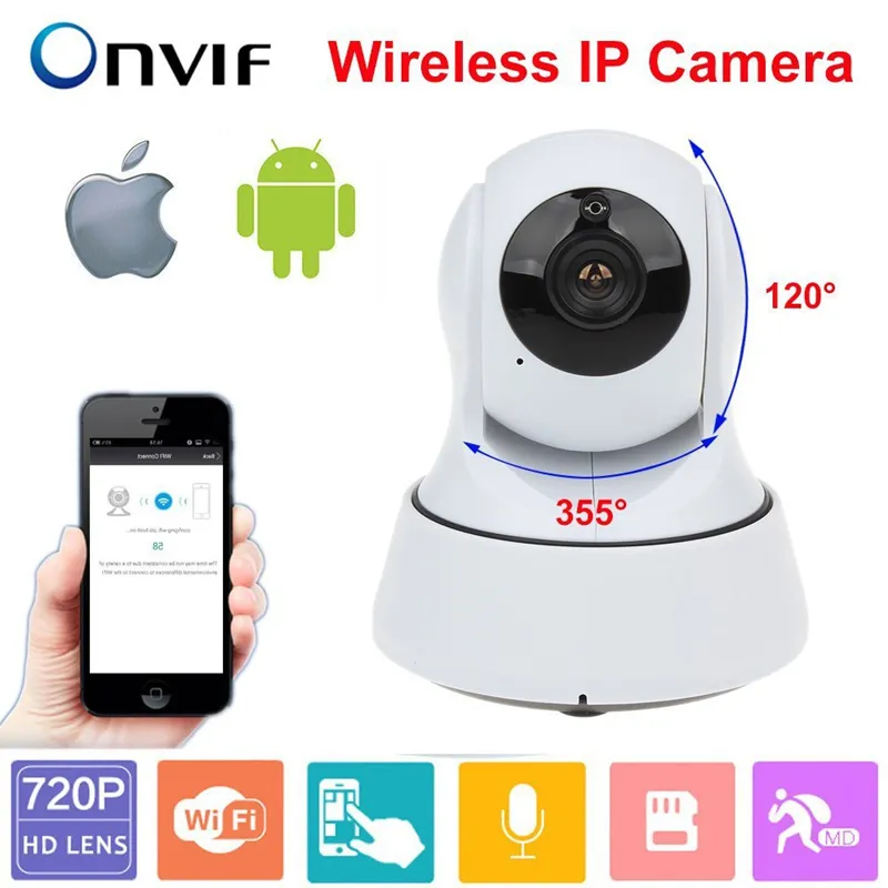 Wi fi Câmera de Segurança Em Casa Sem Fio Mini Câmera IP Câmeras de Vigilância Wifi 720 P Night Vision CCTV Camera Baby Monitor