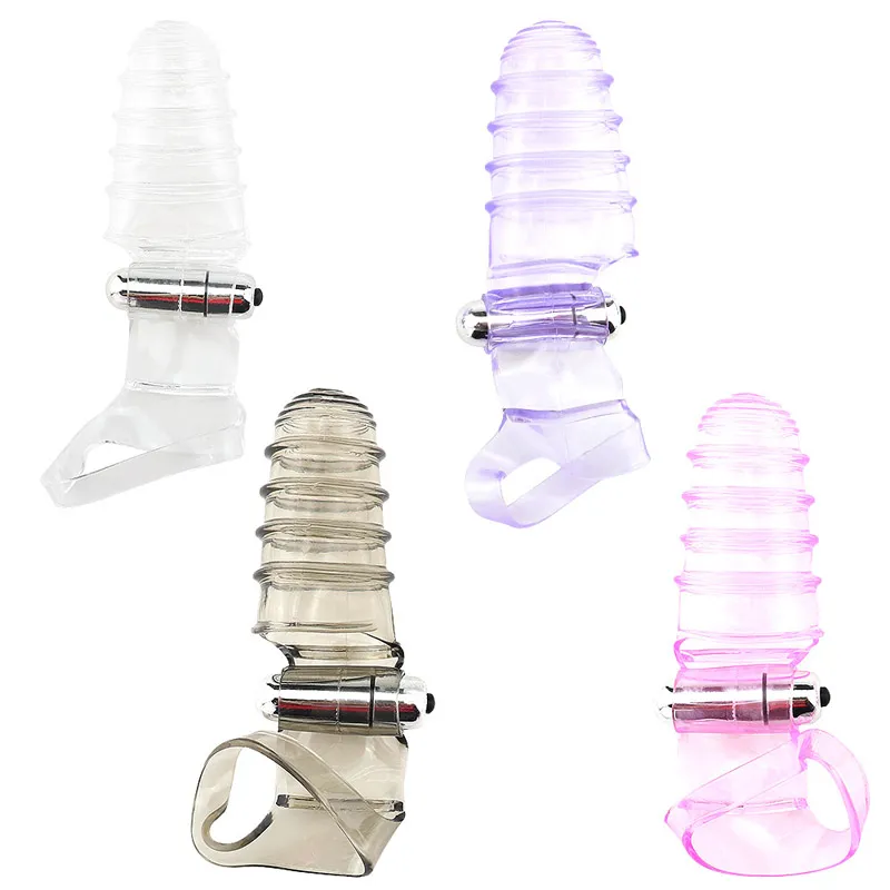 Jouets pour adultes Silicone Finger Sleeve Vibrator Clitoris Stimulation Vibrators G-spot Massage Sex Toys Pour Femmes Gode Vibrateur Produits Érotiques