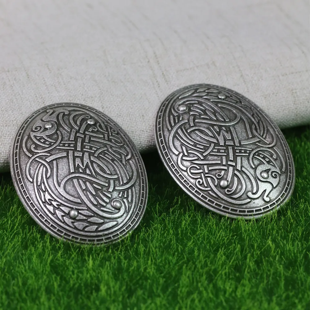 Langhong 10 pièces suède Dragon broche nordique Vikings amulette suède scandinave Dragon broches Viking brosch bijoux Talisman