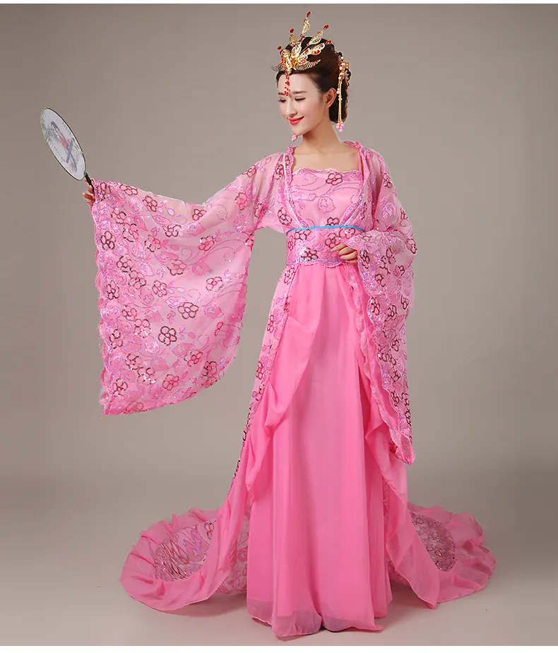 المرأة الجميلة اللباس مزاجه النبيلة زائدة ملكة ملكة سلالة تانغ الملابس الصينية القديمة ملابس تنكرية مرحلة الهوى