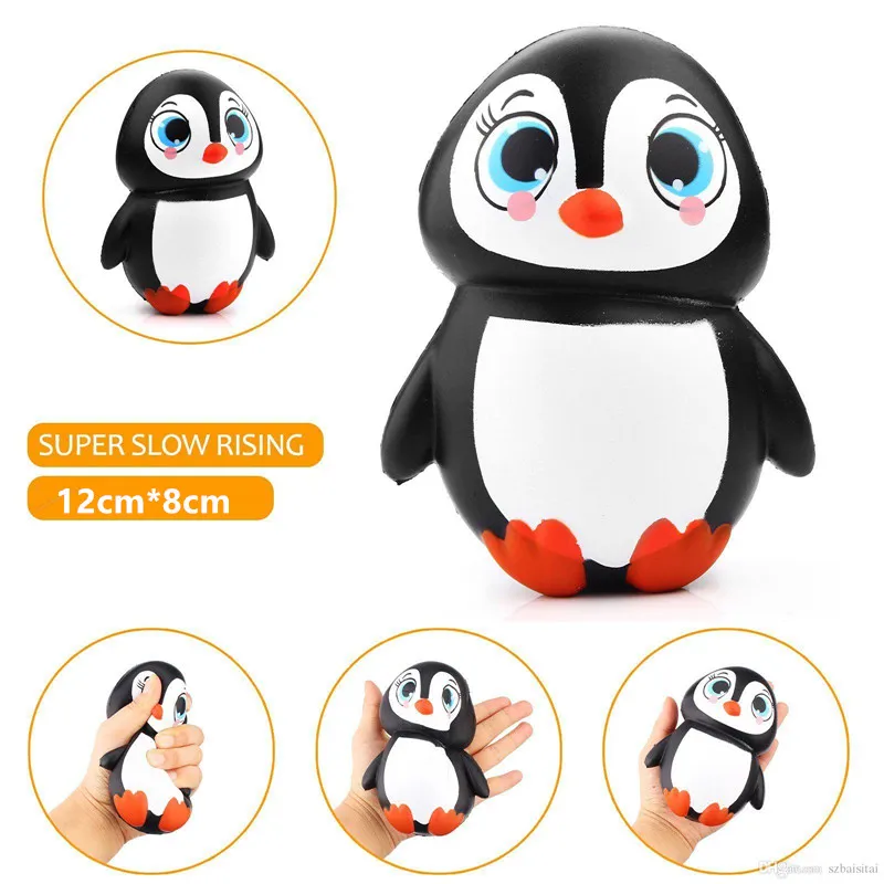 New Squishy Toys Cute Kawaii Penguins Animal Squishy Slow Rising Cream Scented Decompression Toys For Children Kids Gift Free Shiping