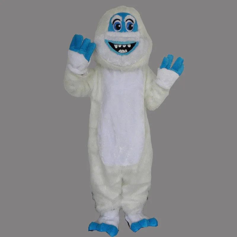 2018 vendita calda Cartoon Party Iceman Costume natale Blue Ice man Pupazzo di neve mascotte Outfit Halloween Chirastmas Party Fancy Dress