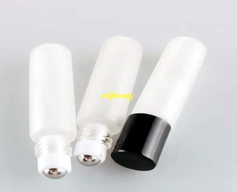15*60mm Size 5ML Frosting Glass Roll On Essential Oil Empty Perfume Bottle Stainless Steel Roller Ball Refillable