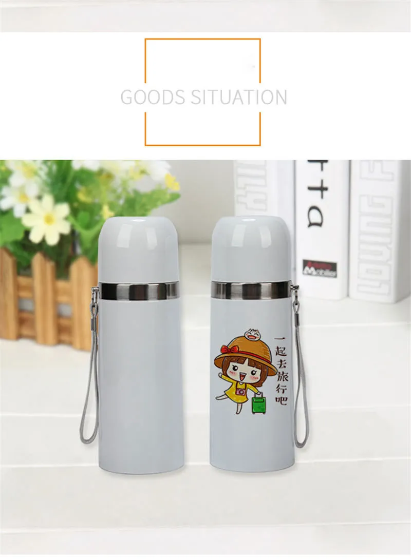 Tazas de agua en blanco para sublimación, taza de vacío de acero inoxidable, impresión por transferencia térmica, regalos personalizados DIY, aislamiento térmico