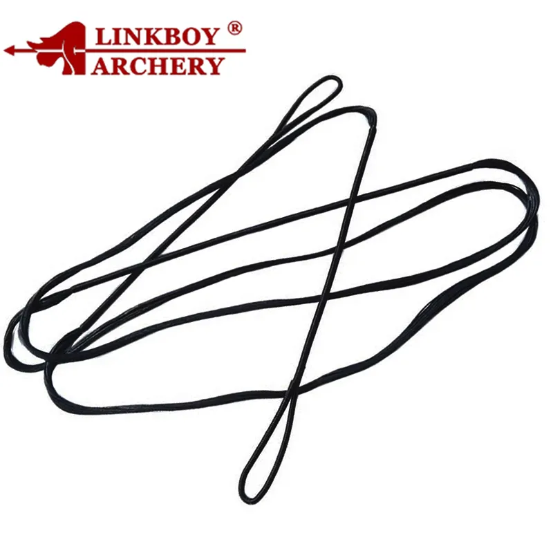 LinkBoy Archery 48 ''  -  70 ''アーチェリー弓文字列Black for Recurve Bow Bow Longbow狩猟撮影弓アクセサリー