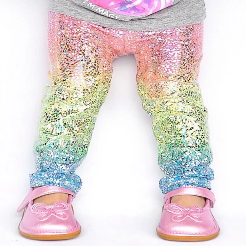 Sparkling Unicorn Skinny Toddler Leggings For Toddler Girls Cute Rainbow Sequin Pencil Pants And Trousers From The one 6.66 DHgate.Com
