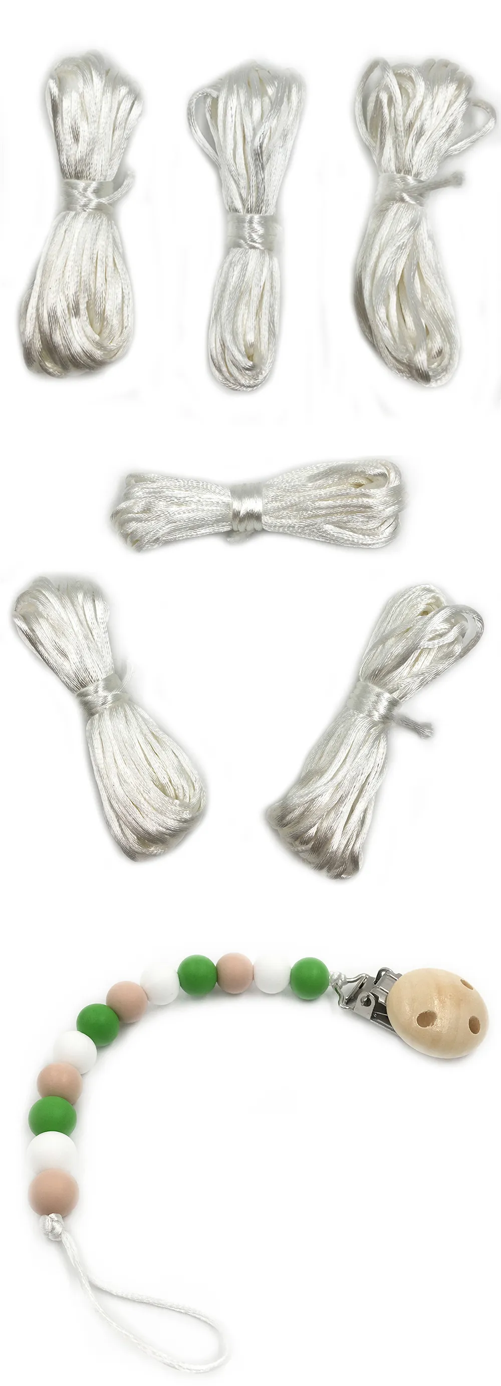 DHgate.com:5M 1MM Waxed Cotton Cords 2MM Korean silk Polyester Cord ...