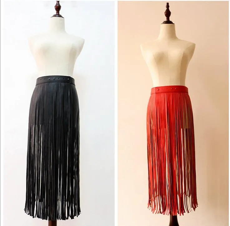 Tassel Women Waist Belt Hippie Boho Band Fringe Faux Leather Ladies Belts High Waist Decorative For Pants Skirt Raidy4400 S18101807