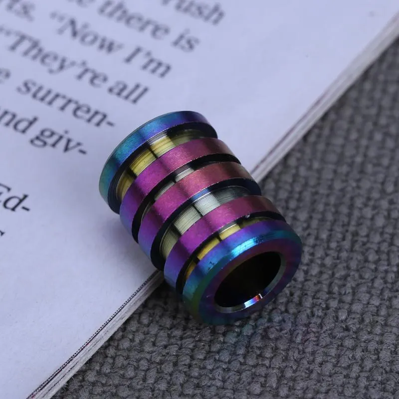 EDC Colorful Series Titanium Alloy Umbrella Rope Pendant Hiking Camping Mini Portable Outdoor Tools Large Size 3 Colors