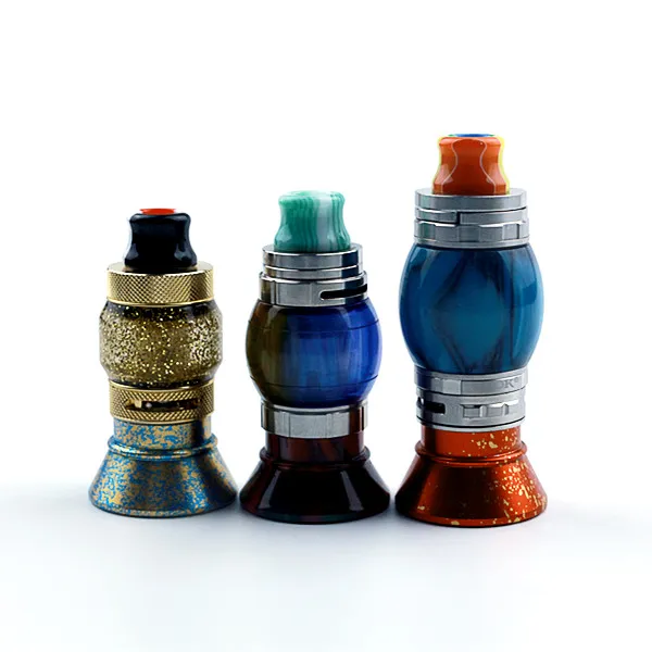 Colorato Arcobaleno Funghi Resina 810 Filo Drip Tip Bocchino a foro largo TFV8 Big Baby GOON 528 RDA TF12 Prince Tank Atomizzatore