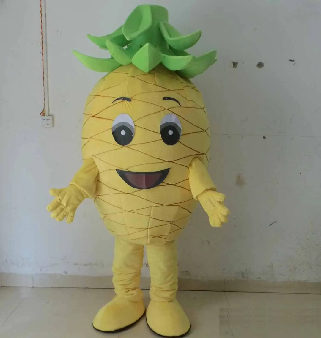 2018 wysokiej jakości gorące żółte kostiumy maskotki z ananasa dla dorosłych do noszenia na sprzedaż