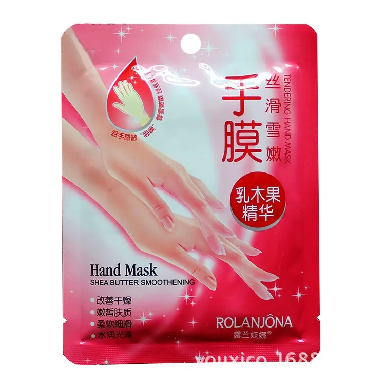 Rolanjona Milk Bamboo Ocet Maska ręczna Peeling Złuszczająca skóra Usuń profesjonalną rękę maskę ręczną opiekę 2PCS = 1 par w magazynie