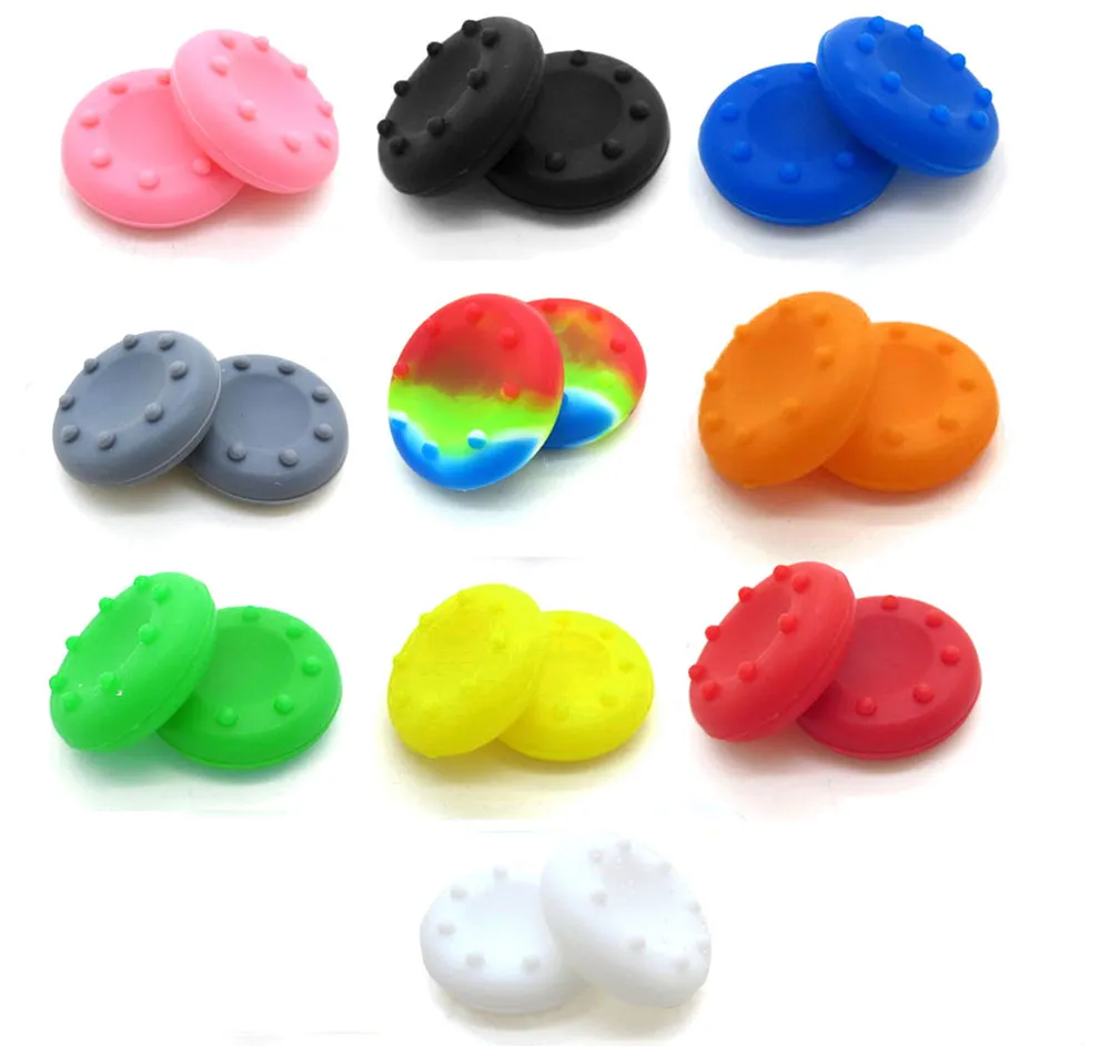 Borracha Silicone Thumbstick Grips Covers para PS5 PS4 PS3 Xbox One 360 ​​Controlador Thumb Grip Cap Caps Proteger Capa de Alta Qualidade Fast Ship