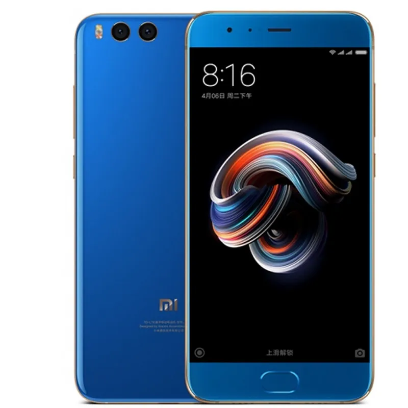 Orijinal Xiaomi Mi Not 3 4G LTE Cep Telefonu 6GB RAM 64GB 128GB ROM Snapdragon 660 Octa Çekirdek Android 5.5 "Ekran 16.0MP NFC 3500mAH Parmak İzi Kimliği Yüz Akıllı Cep Telefonu