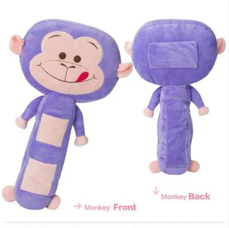 Cartoon Pink Cat Seat Belt Covers PP Cotton Safety Seat Belt Shoulder Pads For Kids Child Car Pillow Monkey Belt Cover