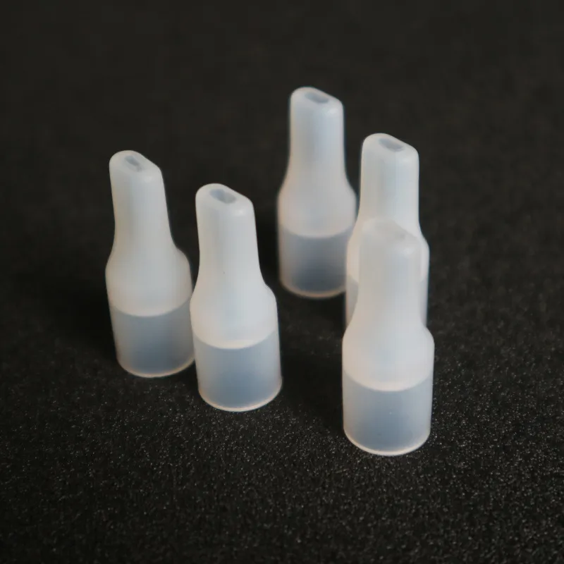 Siliconen platte mondstukafdekking Rubberen druppeltip Siliconen wegwerptesttips Testerdop 9 mm diameter voor Ploom Tech IQOS Vaporizer Tank