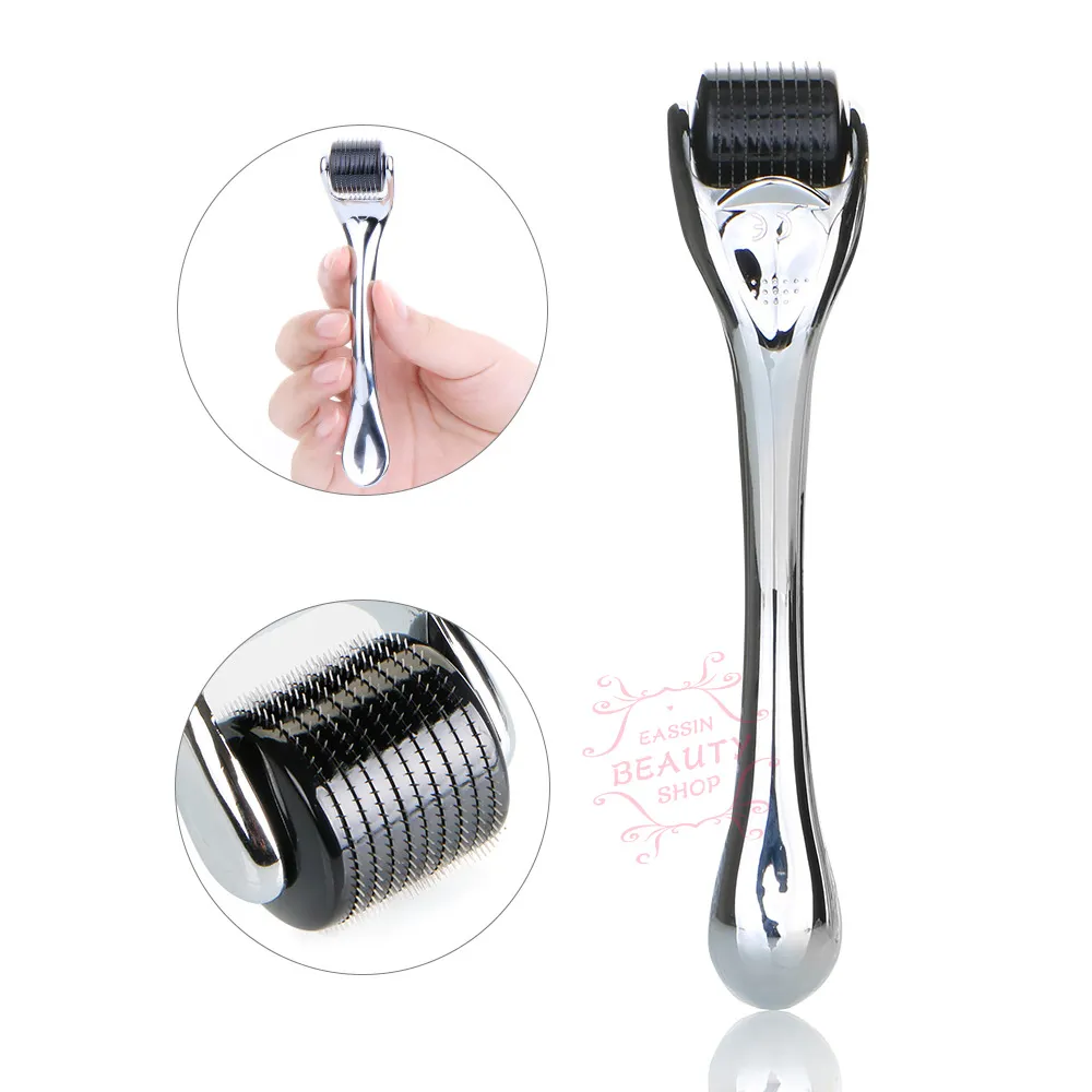 Titanium Micro Needle Roller 540 Acne Scar Marks Freckle Derma Skin Silver 0.5mm 1mm 1.5mm Tools