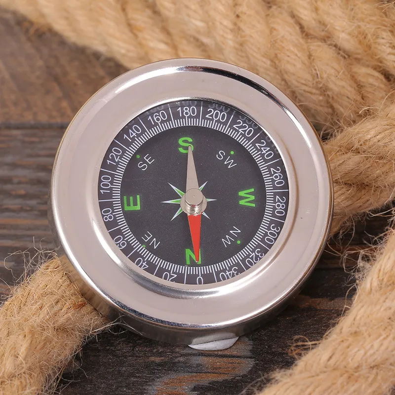 Stainless Steel Retro Compass For Outdoor Camping SMALL Convenient Carry Outdoor EDC TOOL Waterproof Factory Direct Sale 4JH X