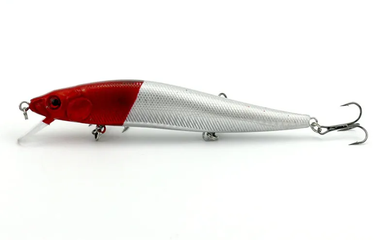 Vliegvissen Bass Crankbait-simulatie Plastic Big Aas met 3 VMC-haken 14 cm 23g Minnow Laserskunst Vistuig