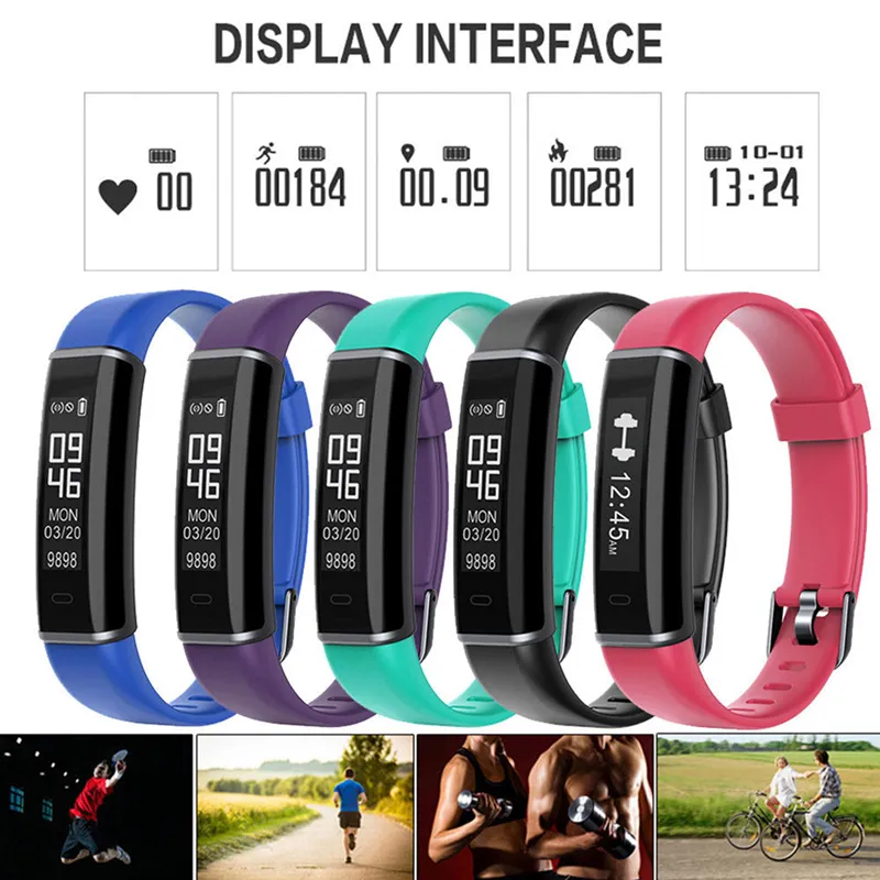 ID130 Plus Color HR Smart Bracelet ID130C Color Screen Pedometer Heart