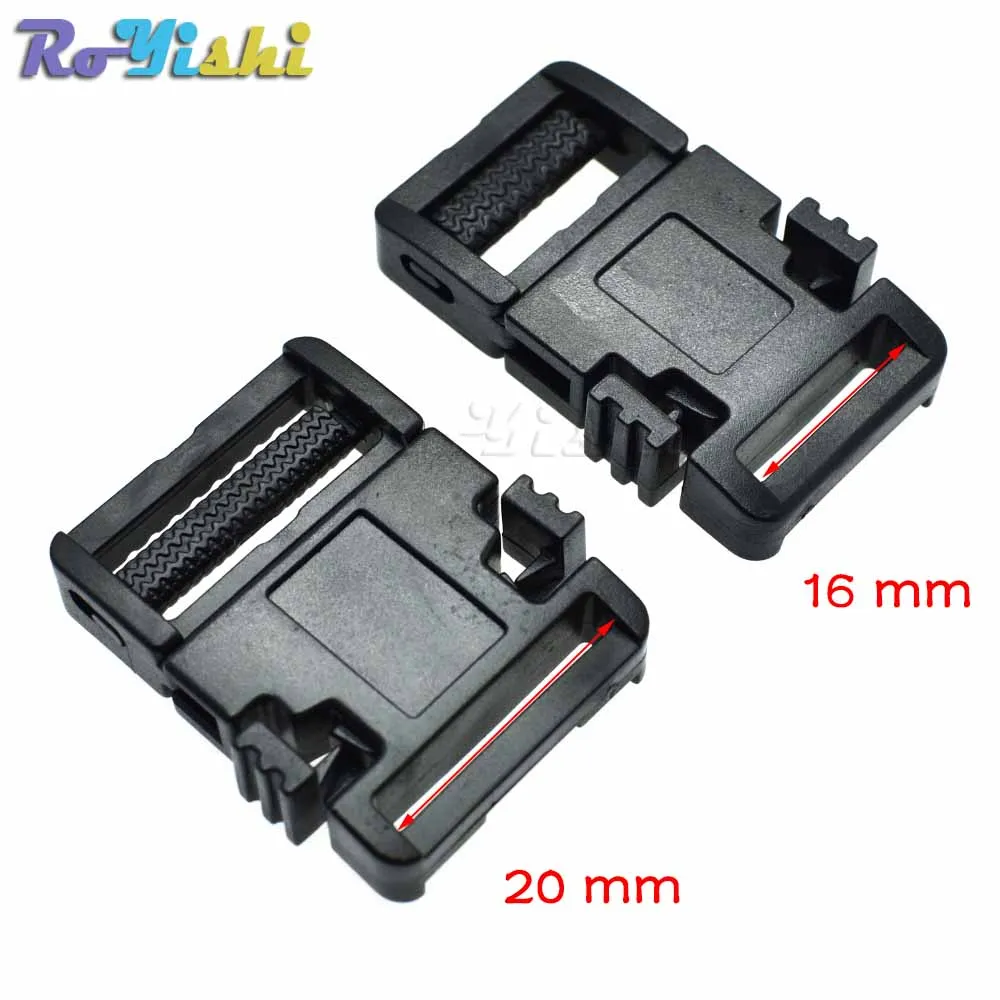 A Plus Survival Gun Metal Curved Top Buckle For Paracord Survival Bracelets - 3/8 Inch Metal Hardware