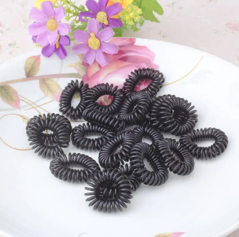 New Hair Ring Rope Scrunchy Telephone Wire Line Cord Gum Women Elastic Rubber Band Headwear Ponytail Holder Hairband