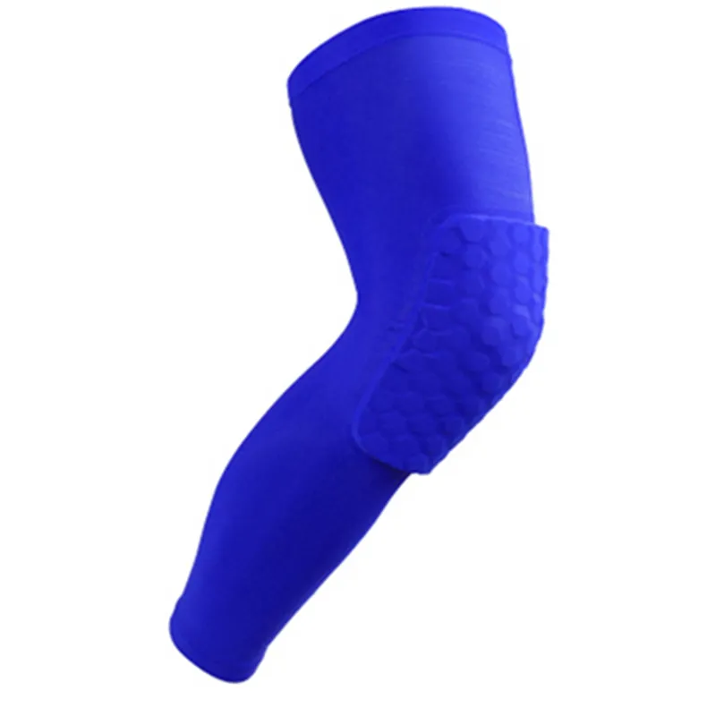 Chaud nid d'abeille sport bandes de sécurité volley-ball basket-ball genouillère chaussettes de Compression genouillères orthèse Protection genouillères