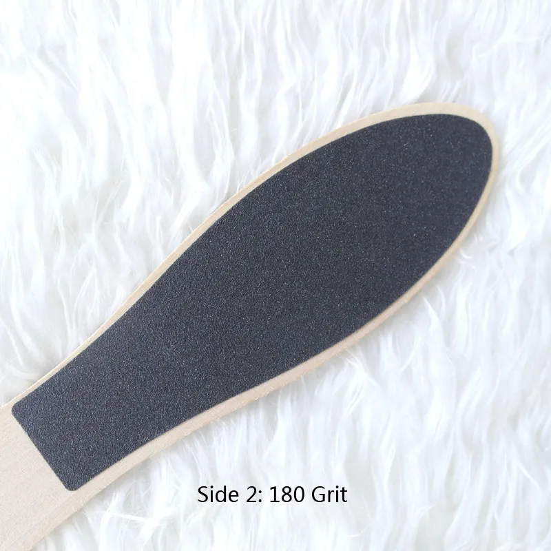 Heel File wooden foot files for Pedicure nail art Double Sided File Callus Remover Wood Handle