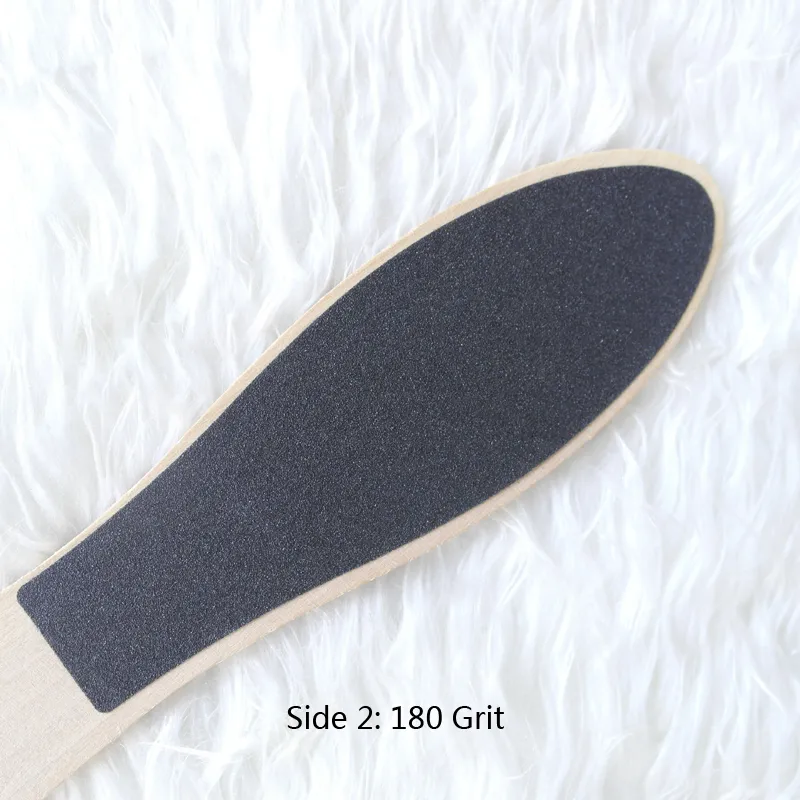 ملفات الكعب الخشبية Foot Files for Pedicure Nail Art Double -Side File Callus Remover Wood Handle 8007492