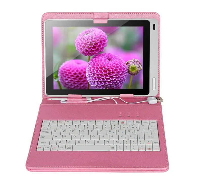 Universal 7 Inch Leather Tab A8 Keyboard Case With Stand Holder For