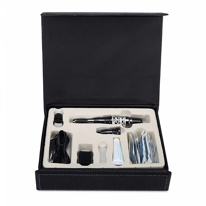 1 Permanent Makeup Mosaic Machine Kit Tattoo Gun Nålar Kepsar Komplett Kosmetiska Tatuering Kit För Tatuering Ögonbryn Läpp Eyeliner