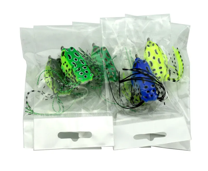 Corps creux en caoutchouc souple forme de grenouille appât de pêche au poisson noir 55 cm 8 g yeux 3D simulation 5 couleurs Bullfrog surface de l'eau laser Lure1281993