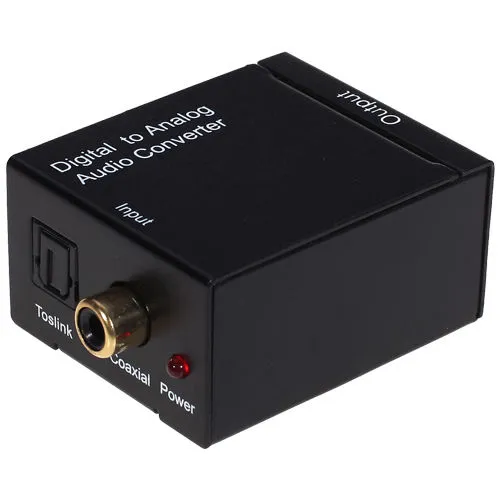 良い品質デジタルアダプタデル光学同軸RCA TOSLINK信号へのアナログオーディオコンバータアダプタケーブル