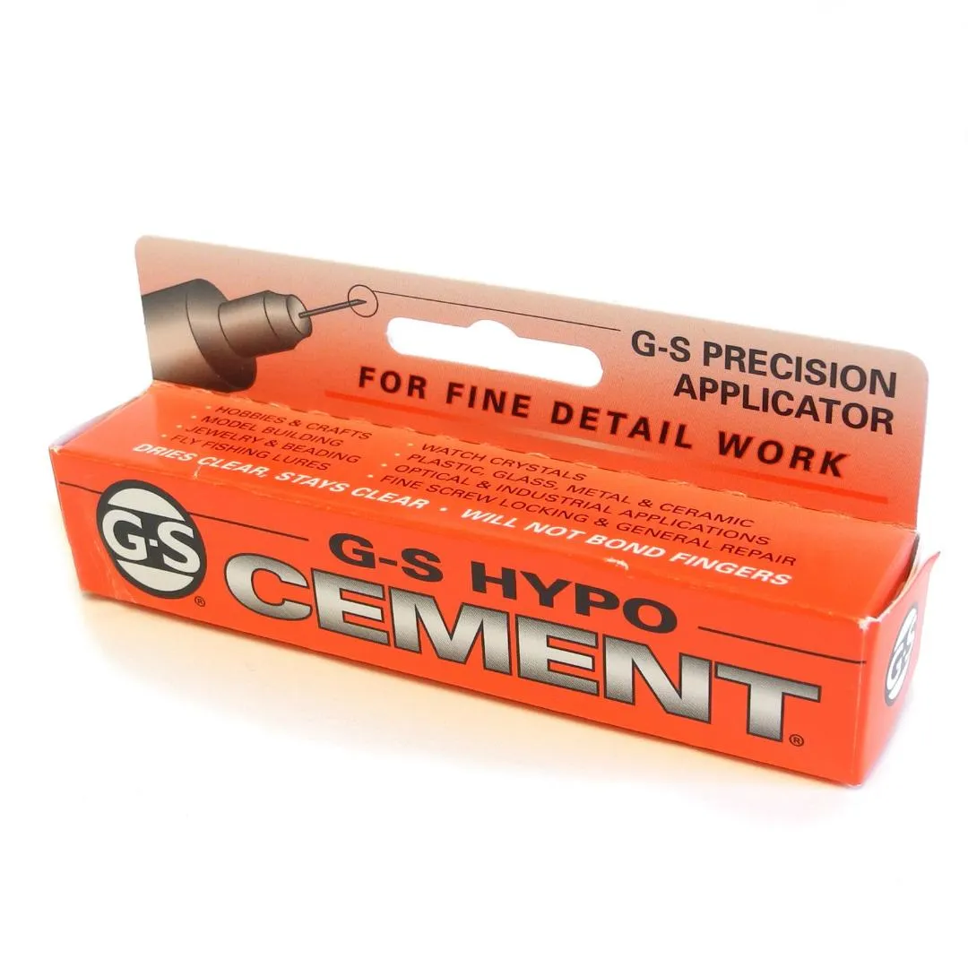 Jewellers G-S Hypo Cement Clear glue for watch glass  pearls findings HA11