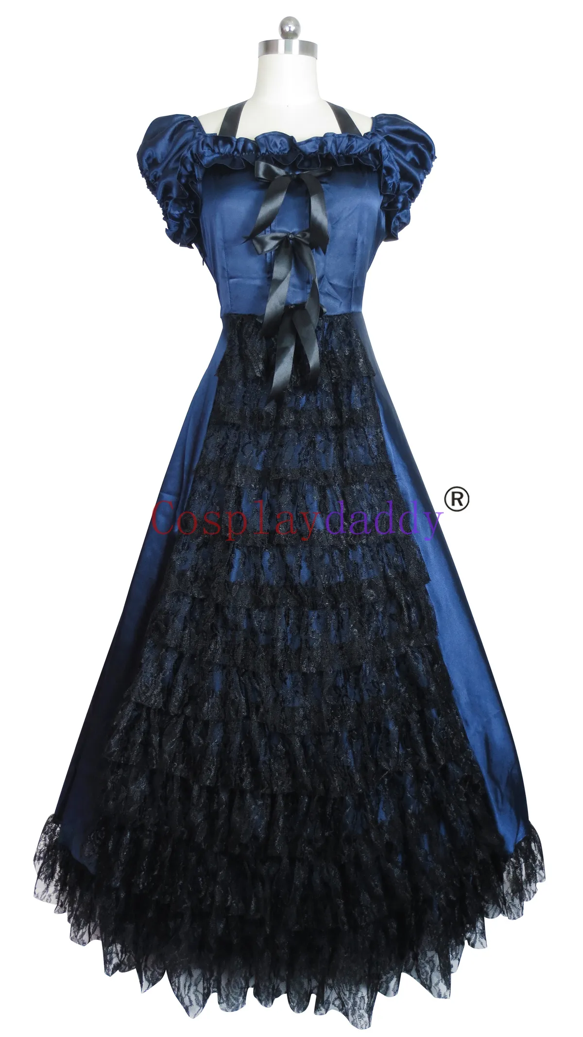 Southern Belle Civil War Lolita Kleid Kleid Abschlussball Cosplay 037 H008