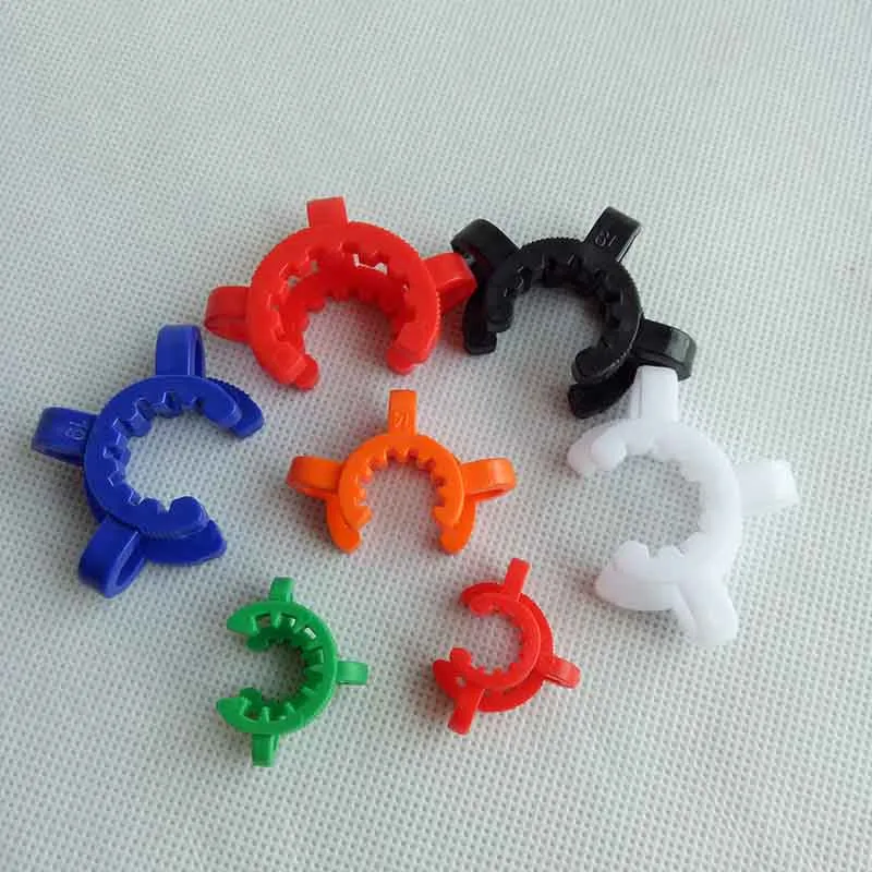 10mm 14mm 19mm Plastic Keck Clip Kclips Laboratory Lab Clamp Clip Plastl￥s f￶r glas Bongs Vattenr￶r Adapter R￶kningsverktyg