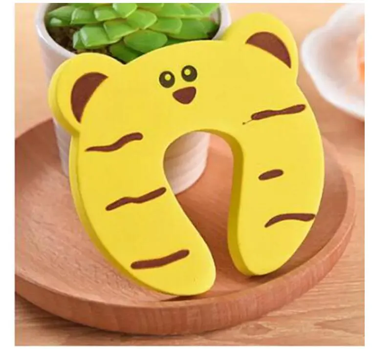 Practical Jokes Toy Kids Baby Locks Cartoon Animal Stop Edge Corner Children Door Stopper Guards Holder Lock Safety Finger