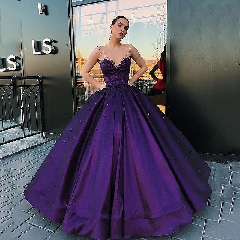 Deep on sale purple gowns