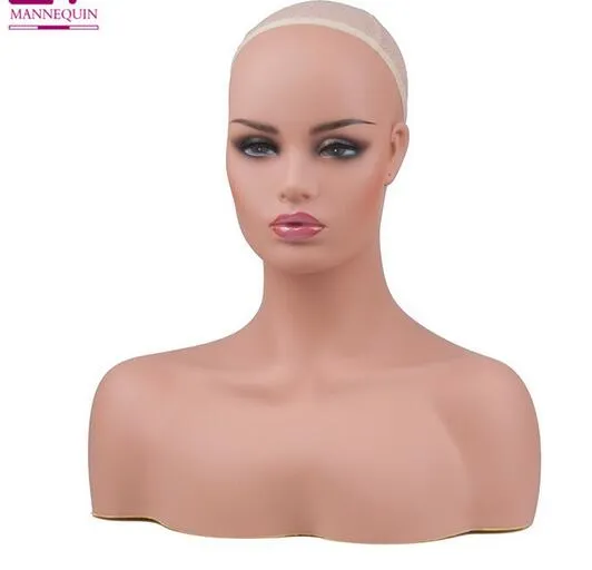 Maquillage de buste différent de peau femelle de maquillage pour l'affichage de perruques de dentelle 16 styles choisissent