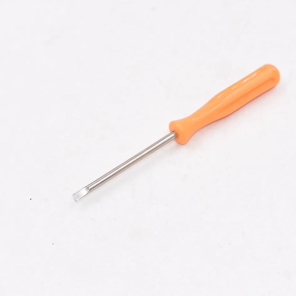 3.0 x 100 mm 45# Steel Orange Flat blade Flathead Slot type Straight Slotted Screw driver PH0 3mm Phillips Screwdriver /
