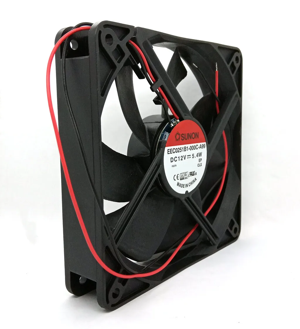 Ventilateur Refroidissement EF80251S2-Q01C-S9A 12V 4.44W - Taille 80x80x25 Mm, Pour PC Ou équipement - 8
