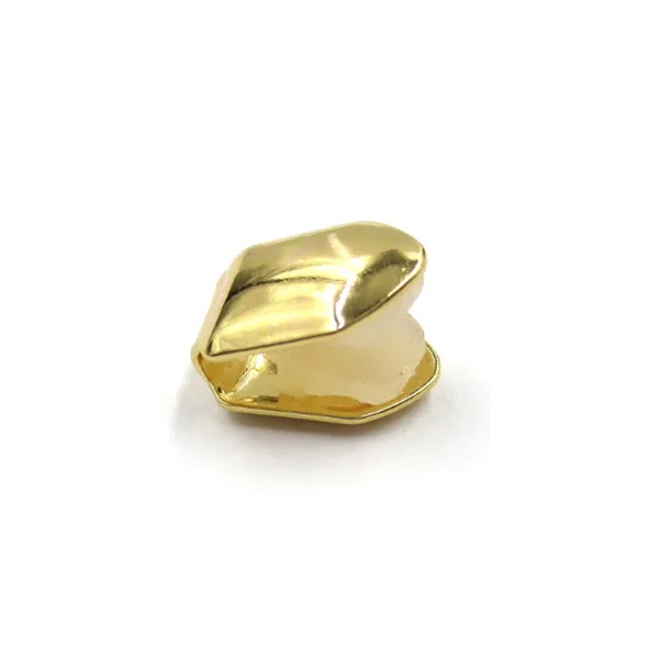 Cool Rock Hip Hop одинокий зуб Grillz Cap Gold Lated Dental Grill