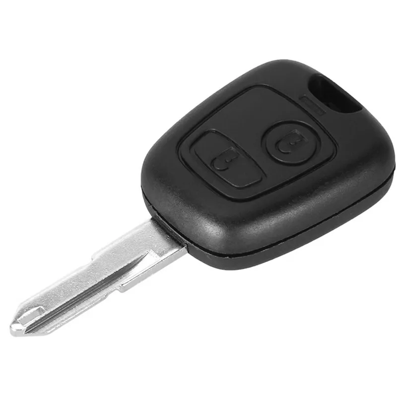 10 unids/lote para Peugeot 206/306/106 carcasa de llave remota transpondedor de 2 botones S49