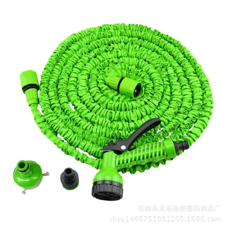 Tubo flessibile magico espandibile 3X con ugello pistola a spruzzo 7in1 25FT / 50FT / 75FT / 100FT Sistema di irrigazione Tubo da giardino Tubo pistola ad acqua OPP Pacchetto 10 PZ