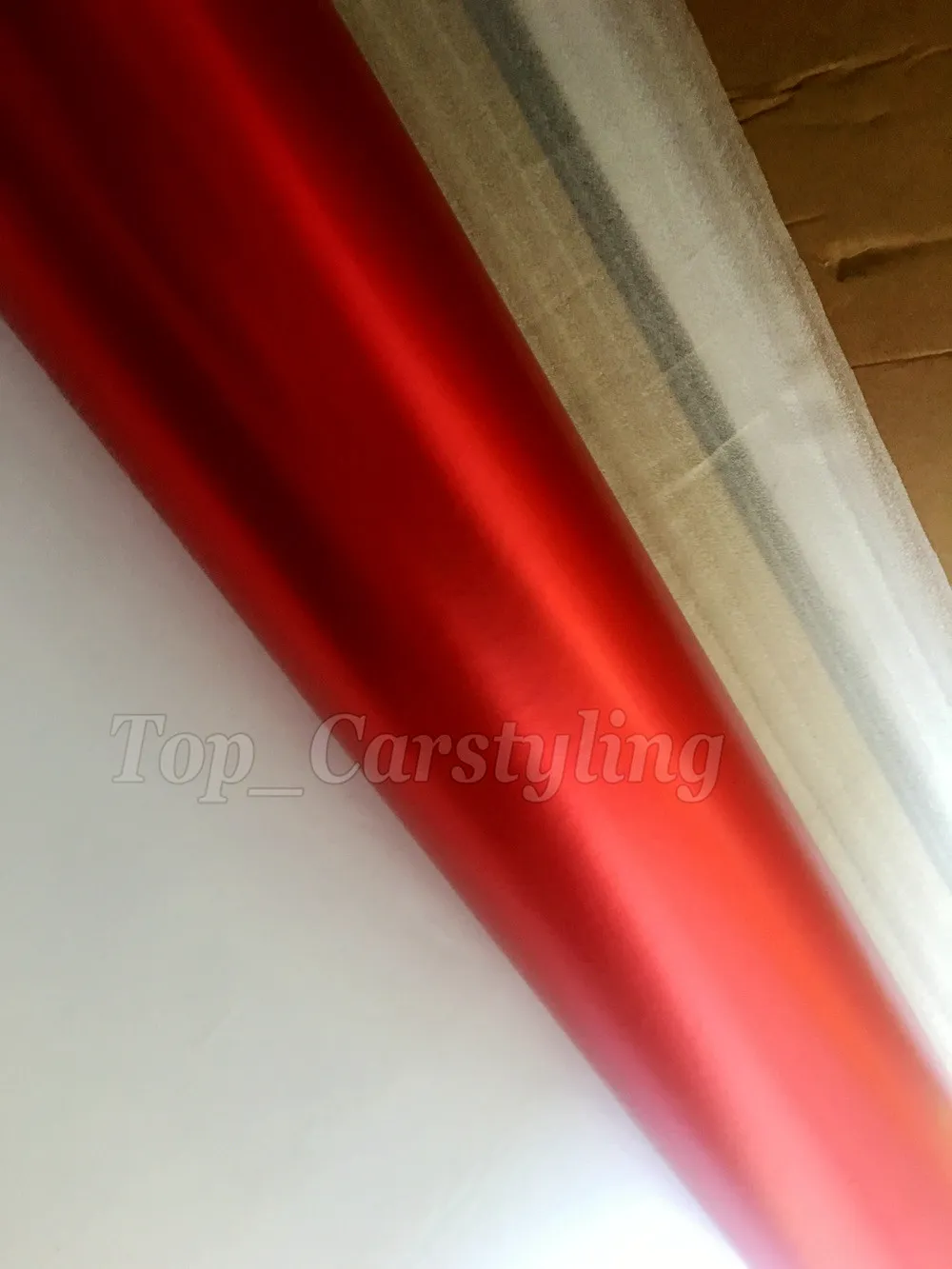 Dark Red Satin Chrom Vinyl Car Wrap Film mit Luftblase Fahrzeug LKW Abdeckungen Einwickelfolie Hohe flexible Größe 1,52x20m Rolle 5x67ft