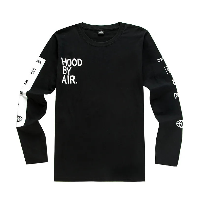 Nieuwe 2017 heren Kap Door Air Lange Mouwen Tee Shirts Man Hiphop t-shirts Been Trill Bedrukte t-shirts Mannen Camisetas Kleding