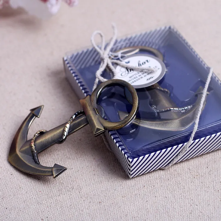 Retro Anchor Bottle Opener Let the Adventure Begin Wedding Favors Lovely Christmas Gift Party Favor