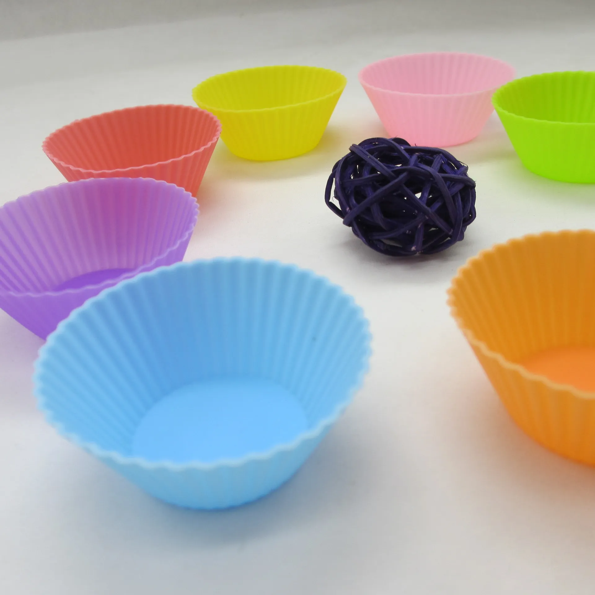 Silicone Muffin cup Cake Cupcake liner Cake Mould Case Bakeware Maker Mold Tray Baking Jumbo KD1