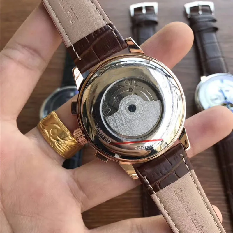 Top-Marken-Designer-Herrenuhr, luxuriös, alle Hilfszifferblätter funktionieren, Herrenuhren, wasserdichte Uhr, Schwungrad, mechanisches Automatikwerk, Armbanduhren für Männer, Geschenk, Relogio