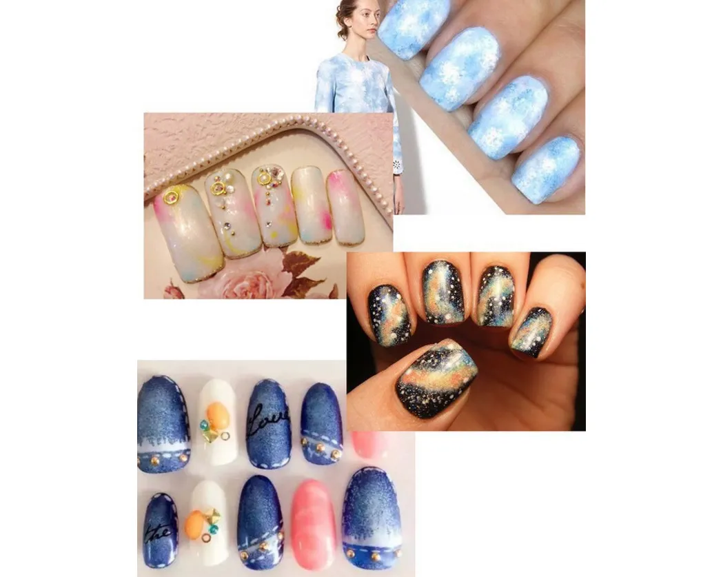 Ücretsiz DHL Nail Art Fırça Degrade Dizzy Boya Kalem Ahşap Saplı Açı DIY Tırnak fırçalar Boyama Süsleyen Araçları